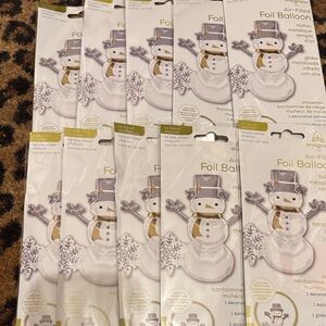 Snowman Foil Balloons